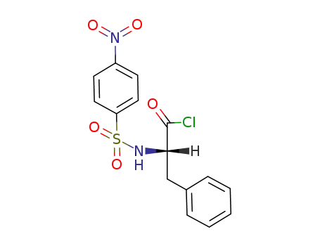 Molecular Structure of 146815-23-8 (N-(4-NITROPHENYLSULFONYL)-L-PHENYLALANYL CHLORIDE)