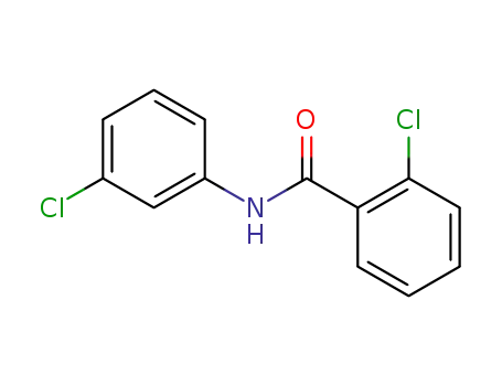 Molecular Structure of 2447-89-4 (2-Chloro-N-(3-chlorophenyl)benzaMide, 97%)
