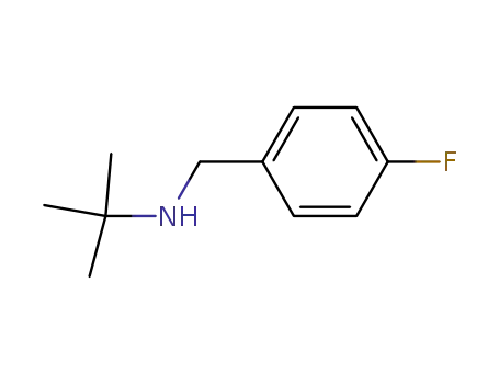 Molecular Structure of 125640-89-3 (N-(tert-butyl)-N-(4-fluorobenzyl)amine)