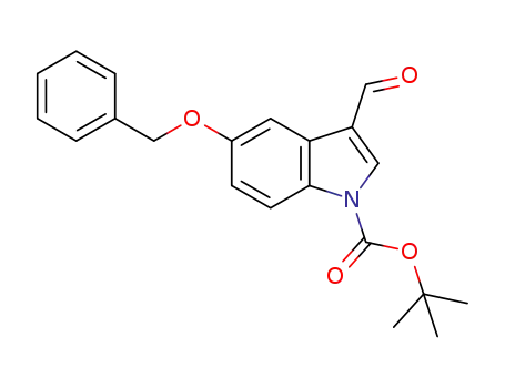 Molecular Structure of 914348-98-4 (1-Boc-5-benzyloxy-3-formylindole)