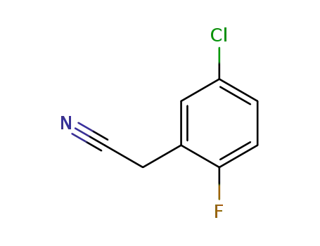 Molecular Structure of 75279-54-8 (5-Chloro-2-fluorobenzyl cyanide)