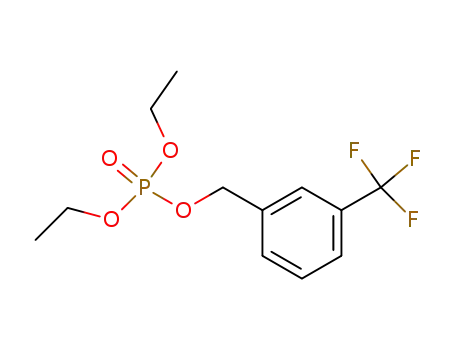 Molecular Structure of 128732-38-7 (Phosphoric acid, diethyl [3-(trifluoromethyl)phenyl]methyl ester)