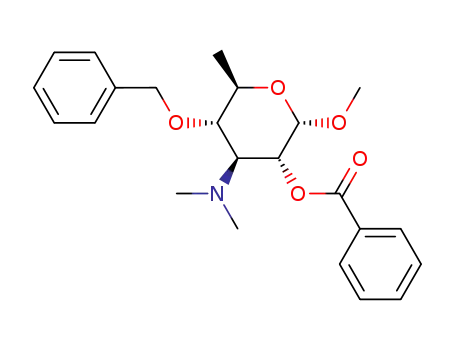 methyl 2-O-benzoyl-4-O-benzyl-3,6-dideoxy-3-dimethylamino-α-D-glucopyranoside