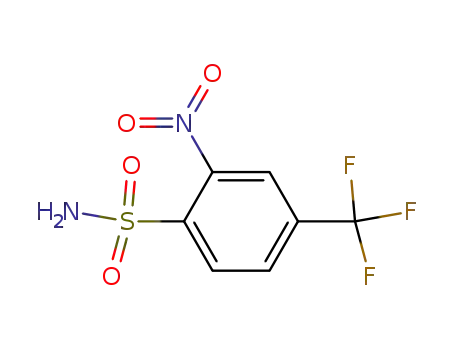 Molecular Structure of 577-61-7 (2-nitro-4-(trifluoromethyl)benzenesulfonamide)