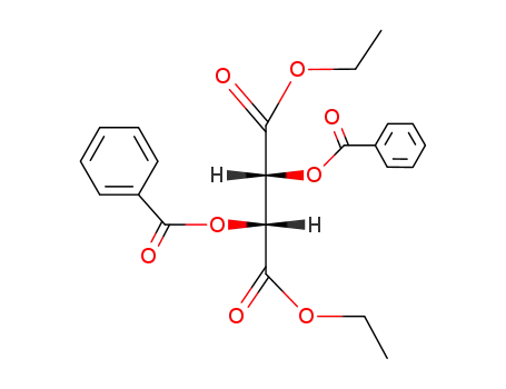 Molecular Structure of 127349-13-7 (Butanedioic acid, 2,3-bis(benzoyloxy)-, diethyl ester, [R-(R*,R*)]-)