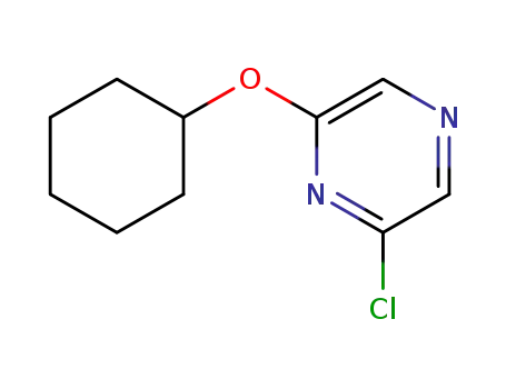 Molecular Structure of 1016681-36-9 (2-chloro-6-(cyclohexyloxy)pyrazine)