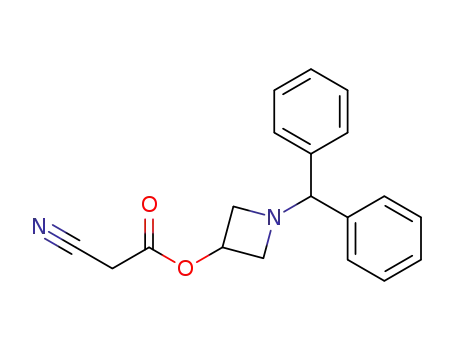 Molecular Structure of 116574-14-2 (2-Cyanoacetic acid 1-(diphenylmethyl)-3-azetidinyl ester)