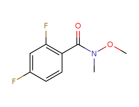 Molecular Structure of 198967-25-8 (2,4-DIFLUORO-N-METHOXY-N-METHYLBENZAMIDE)