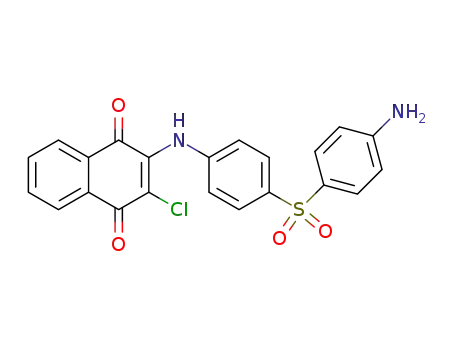 Molecular Structure of 20013-15-4 (2-((4-((4-aminophenyl)sulfonyl)phenyl)amino)-3-chloronaphthalene-1,4-dione)