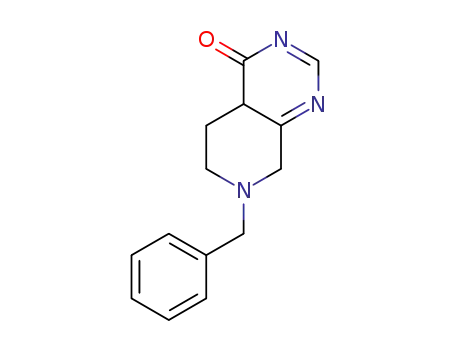 Molecular Structure of 1053656-41-9 (7-Benzyl-5,6,7,8-tetrahydropyrido-[3,4-d]pyrimidin-4(3H)-one hydrochloride)