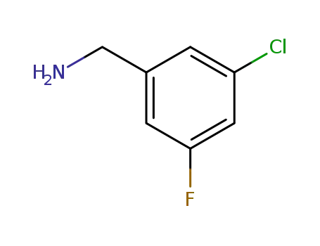 Molecular Structure of 90390-33-3 (3-CHLORO-5-FLUOROBENZYLAMINE)
