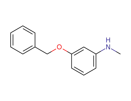 Molecular Structure of 33905-38-3 (3-(Benzyloxy)-N-methylaniline)