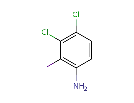 Molecular Structure of 835595-11-4 (3,4-dichloro-2-iodobenzenamine)