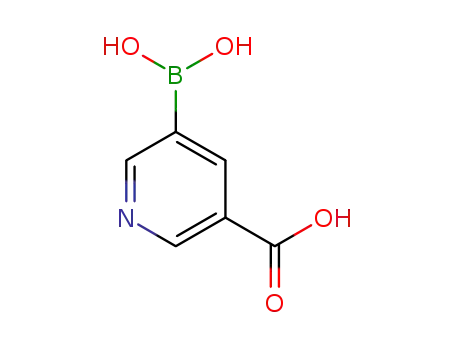 Molecular Structure of 913836-03-0 (5-CARBOXYPYRIDINE-3-BORONIC ACID)