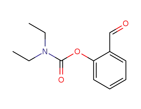 Molecular Structure of 85630-21-3 (N,N-diethyl-1-carbamoyloxybenzene-2-carboxaldehyde)