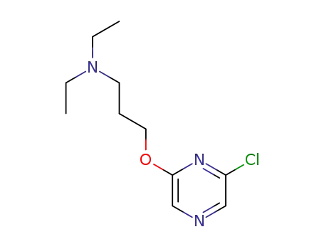 Molecular Structure of 1609955-47-6 (3-(6-chloropyrazin-2-yloxy)-N,N-diethylpropan-1-amine)