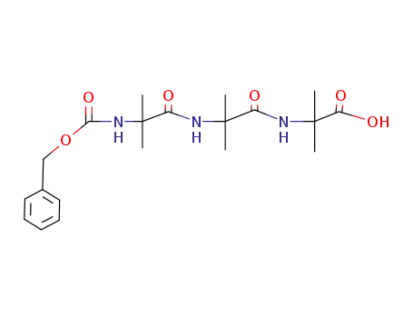 2-<2-<2-(Benzyloxycarboxamido)-2-methylpropionamido>-2-methylpropionamido>-2-methylpropionsaeure