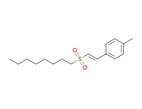 Molecular Structure of 1588499-02-8 ((E)-1-methyl-4-(2-(octylsulfonyl)vinyl)benzene)