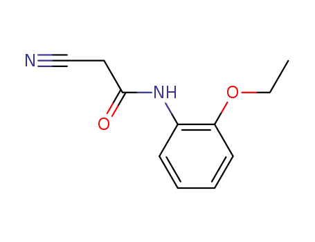 Molecular Structure of 380427-18-9 (Acetamide, 2-cyano-N-(2-ethoxyphenyl)- (9CI))