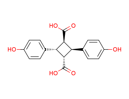 (1A,2A,3B,4B)-2,4-BIS(4-HYDROXYPHENYL)-1,3-CYCLOBUTANEDICARBOXYLIC ACIDCAS