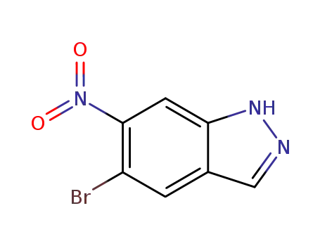 Molecular Structure of 71785-49-4 (5-BROMO-6-NITRO-1H-INDAZOLE)
