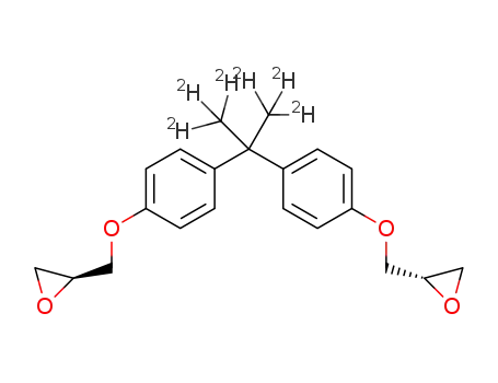 Molecular Structure of 1346600-09-6 (Bisphenol A-d6 Diglycidyl Ether)
