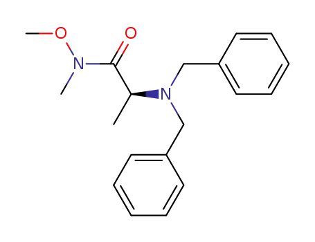 (S)-2-(N,N-dibenzylamino)-N-methoxy-N-methylpropionamide