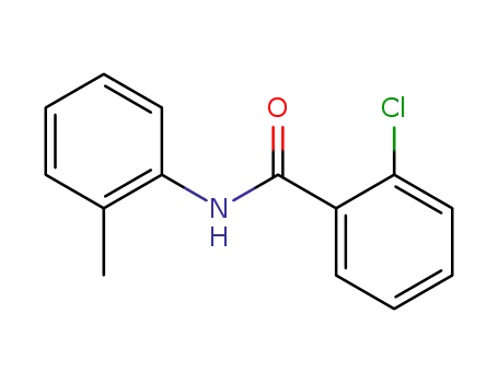 Molecular Structure of 2447-91-8 (2-Chloro-N-(2-Methylphenyl)benzaMide, 97%)