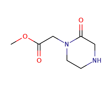 Molecular Structure of 32705-79-6 (1-Piperazineaceticacid,2-oxo-,methylester(8CI))