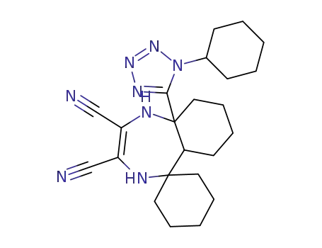 9a-(1-cyclohexyl-1H-tetrazol-5-yl)-1,4,5a,6,7,8,9,9a-octahydrospiro[benzo[e][1,4]diazepine-5,1'-cyclohexane]-2,3-dicarbonitrile