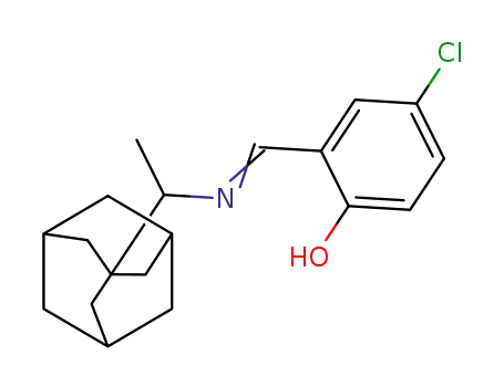 Molecular Structure of 391219-37-7 (adamantyl-N-(ethyl)-(5-chlorosalicylidene)aniline)