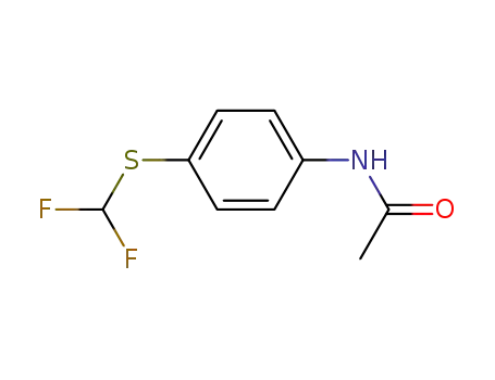 Molecular Structure of 24933-63-9 (N-(4-((difluoromethyl)thio)phenyl)acetamide)