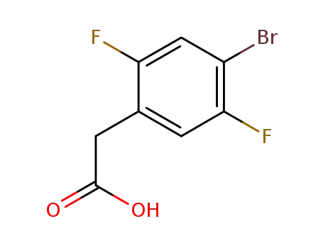 Molecular Structure of 871035-64-2 (4-Bromo-2,5-difluorophenylacetic acid)