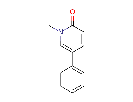 Molecular Structure of 107971-01-7 (1-Methyl-5-phenyl-1,2-dihydro-2-oxopyridine)