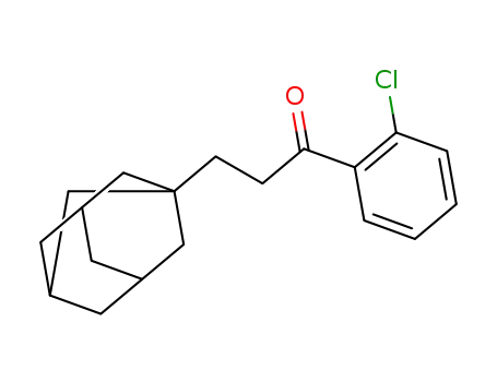 Molecular Structure of 1147270-33-4 (1-(2-chlorophenyl)-3-(1-adamantyl)propan-1-one)