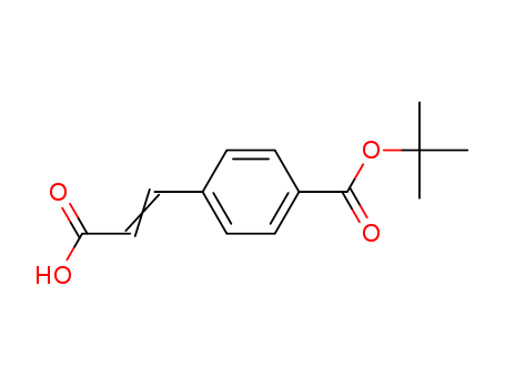 Benzoic acid,4-(2-carboxyethenyl)-, 1-(1,1-dimethylethyl) ester, (E)- (9CI)
