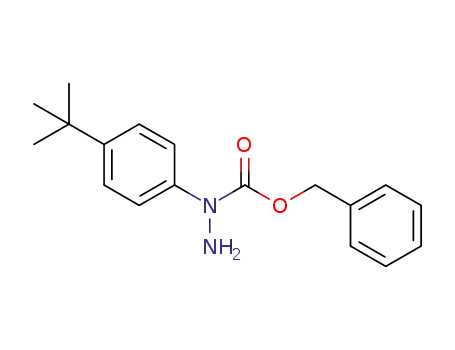 Molecular Structure of 1197055-09-6 (benzyl 1-(4-tert-butylphenyl)hydrazinecarboxylate)