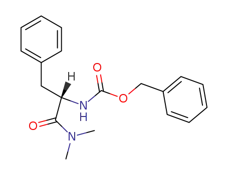 Molecular Structure of 105500-29-6 (Carbamic acid, [2-(dimethylamino)-2-oxo-1-(phenylmethyl)ethyl]-,
phenylmethyl ester, (S)-)