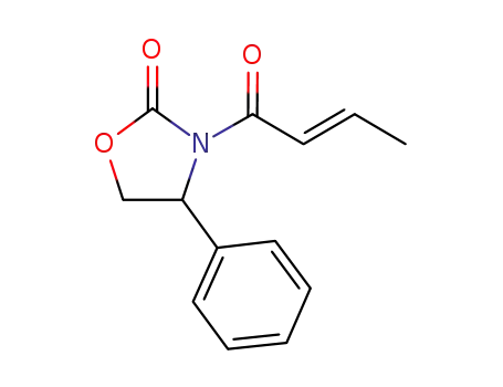 2-Oxazolidinone, 3-(1-oxo-2-butenyl)-4-phenyl-, (E)-