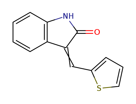 2H-Indol-2-one, 1,3-dihydro-3-(2-thienylmethylene)-
