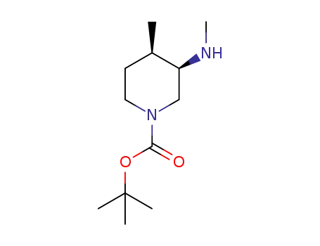 Molecular Structure of 1312762-44-9 ((3R, 4R)-4-Methyl-3-MethylaMino-piperidine-1-carboxylic acid tert-butyl ester)