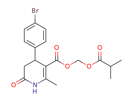 (±)-4-(4-bromophenyl)-6-methyl-5-[(2-methylpropanoyloxy)methyloxycarbonyl]-3,4-dihydro-2(1H)-pyridone
