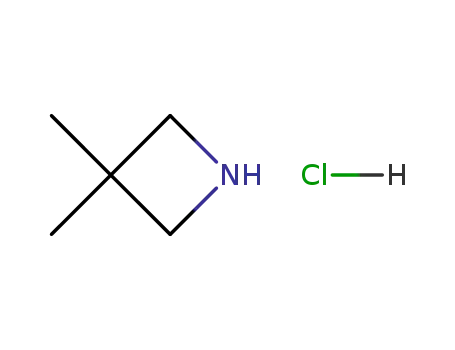Molecular Structure of 89381-03-3 (3,3-Dimethylazetidine hydrochloride)