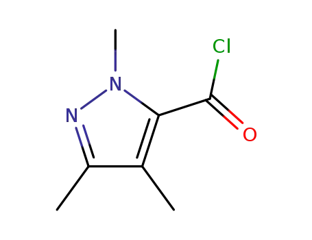 1H-Pyrazole-5-carbonyl chloride, 1,3,4-trimethyl- (9CI)