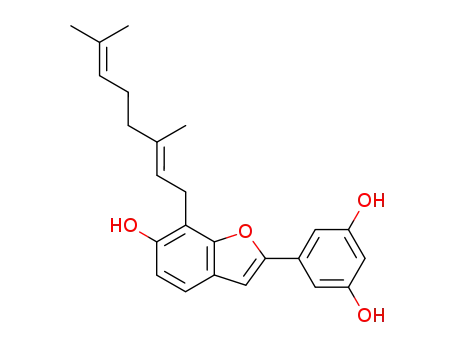 5-[7-[(E)-3,7-Dimethyl-2,6-octadienyl]-6-hydroxybenzofuran-2-yl]-1,3-benzenediol