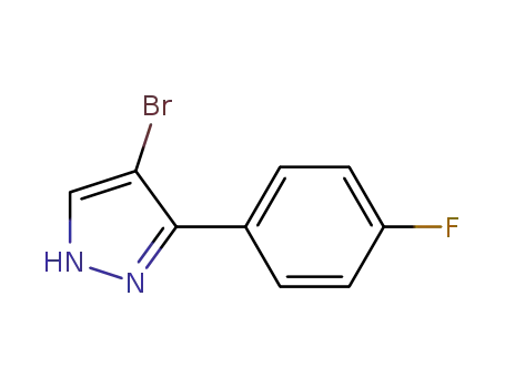 Molecular Structure of 474706-36-0 (4-Bromo-5-(4-fluorophenyl)-1(2)H-pyrazole)
