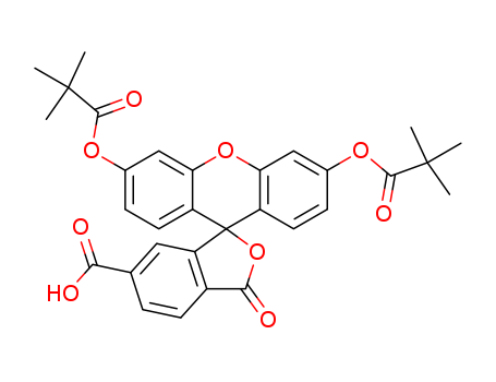 6-carboxy-3',6'-di-O-pivaloylfluorescein, 5-carboxyfluorescein dipivalate, 6-carboxyfluorescein-3',6'-dipivalat, 6-carboxyfluorescein dipivaloate, 6-carboxyfluorescein dipivalate CAS No.192374-17-7