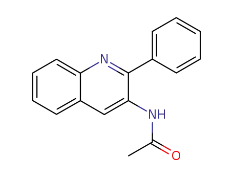 Molecular Structure of 5463-89-8 (N-(2-phenylquinolin-3-yl)acetamide)