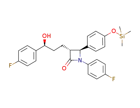(3R,4S)-4-(4-(trimethylsilyloxy)phenyl)-1-(4-fluorophenyl)-3-[(3S)-3-(4-fluorophenyl)-3-hydroxypropyl]azetidin-2-one