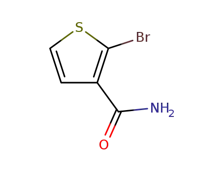 Molecular Structure of 189330-06-1 (3-Thiophenecarboxamide, 2-bromo-)